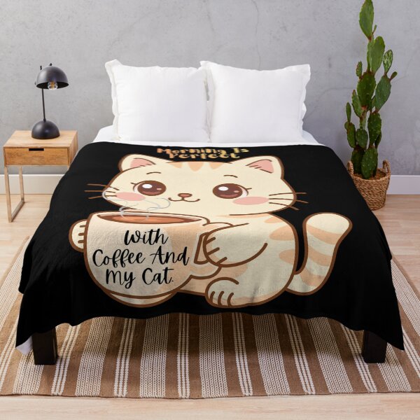 Item preview, Morning Is Perfect With Coffee And My Cat. designed and sold by Dinasshop.