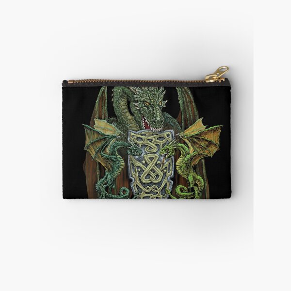 Item preview, Heraldic Dragon Shield – Three Dragons Medieval Fantasy Gothic Metal Design designed and sold by JustasVebra.