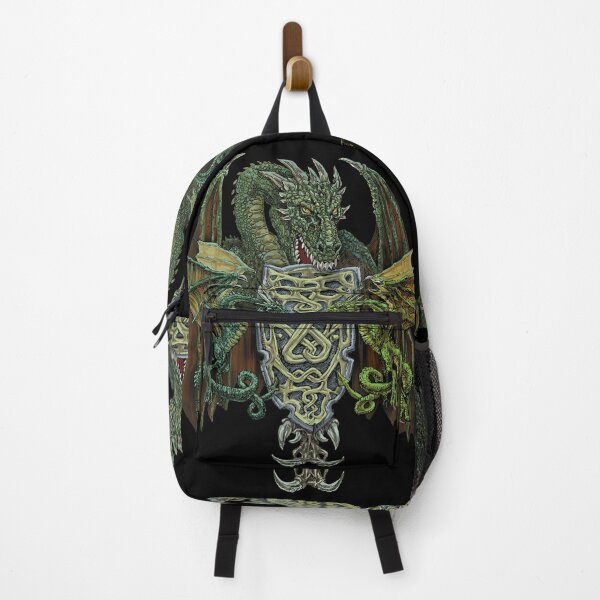 Item preview, Heraldic Dragon Shield – Three Dragons Medieval Fantasy Gothic Metal Design designed and sold by JustasVebra.