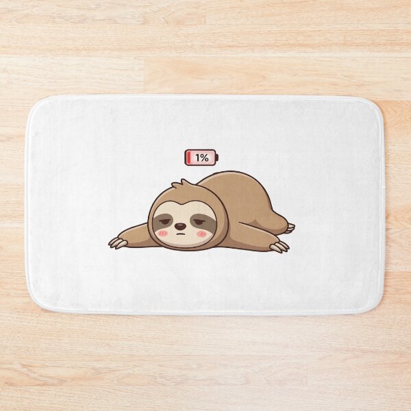 Item preview, Low Battery 1 Percent Lazy Sloth designed and sold by Petzzz.