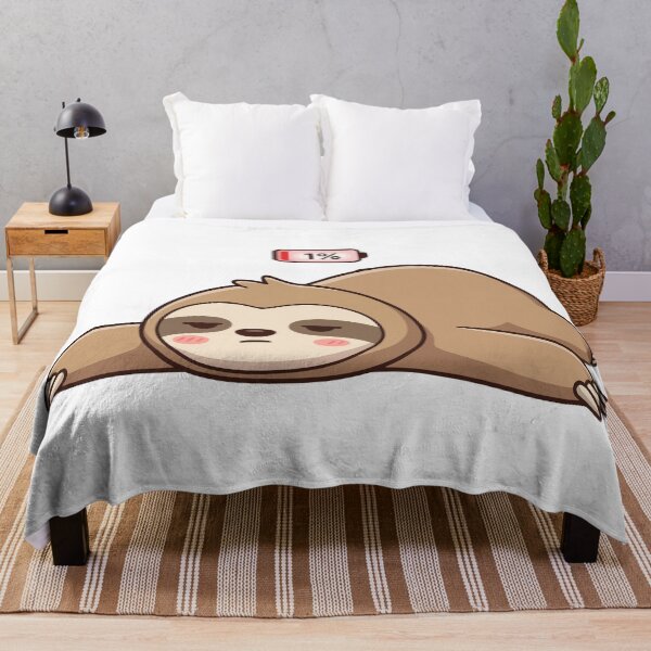 Item preview, Low Battery 1 Percent Lazy Sloth designed and sold by Petzzz.