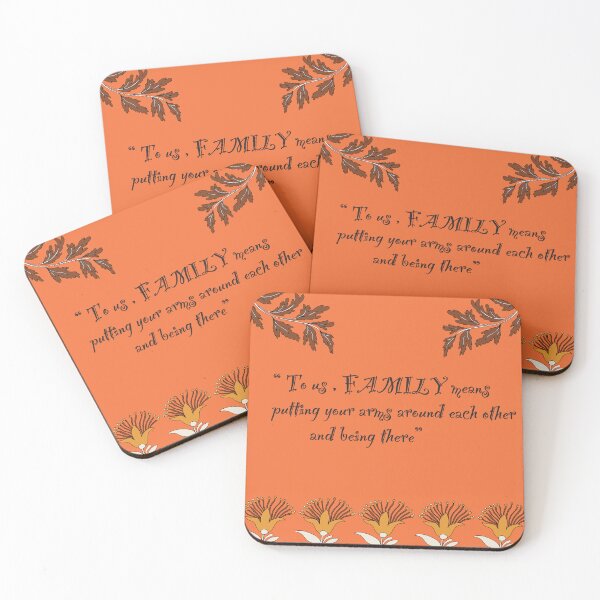 Item preview, Family meaning Quote: Autumnal floral lllustration. designed and sold by AdesignbyG.