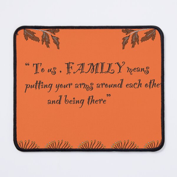 Item preview, Family meaning Quote: Autumnal floral lllustration. designed and sold by AdesignbyG.