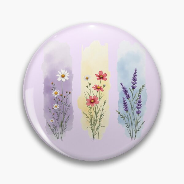 Item preview, Vertical Bloom Panels: Colorful Botanical Watercolor Art designed and sold by PriyaMagic.