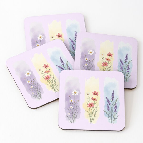 Item preview, Vertical Bloom Panels: Colorful Botanical Watercolor Art designed and sold by PriyaMagic.