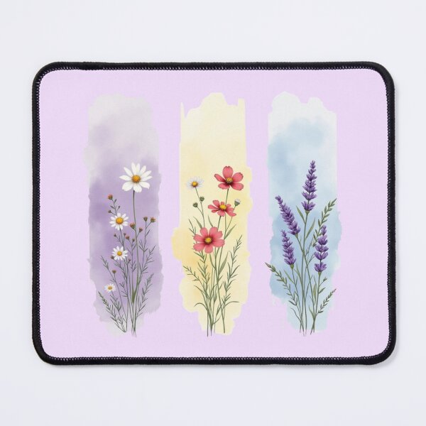 Item preview, Vertical Bloom Panels: Colorful Botanical Watercolor Art designed and sold by PriyaMagic.
