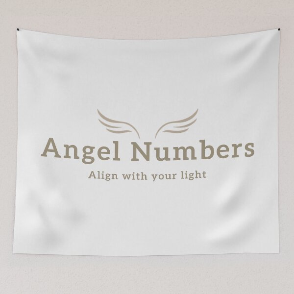 Item preview, Angel Numbers – Align With Your Light Spiritual Aesthetic Typography Design designed and sold by CosmicQuietStudio.