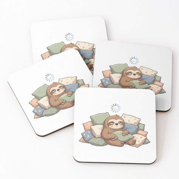 Item preview, Buffering Brain Loading Funny Lazy Sloth designed and sold by Petzzz.