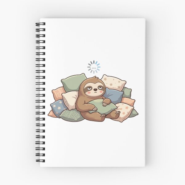 Item preview, Buffering Brain Loading Funny Lazy Sloth designed and sold by Petzzz.