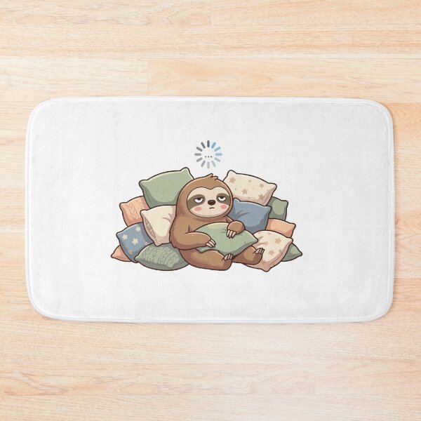 Item preview, Buffering Brain Loading Funny Lazy Sloth designed and sold by Petzzz.
