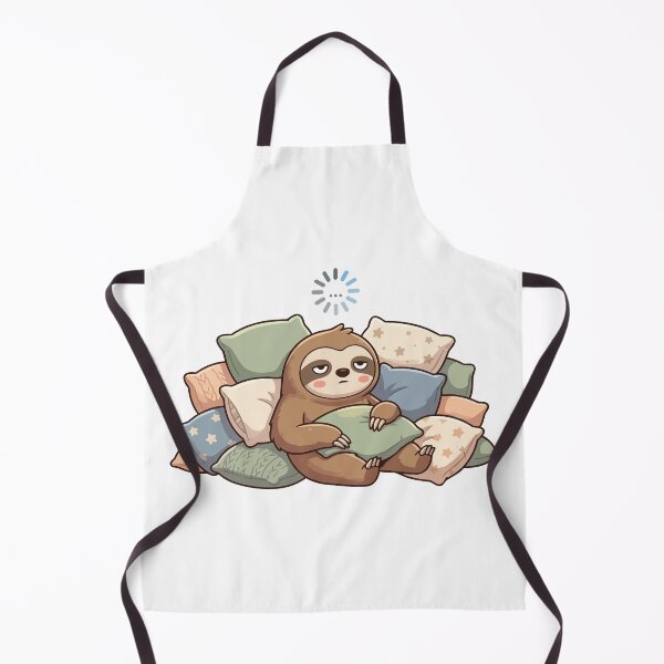 Item preview, Buffering Brain Loading Funny Lazy Sloth designed and sold by Petzzz.