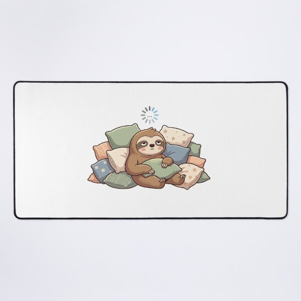 Item preview, Buffering Brain Loading Funny Lazy Sloth designed and sold by Petzzz.