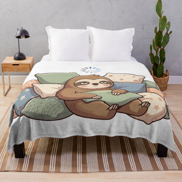 Item preview, Buffering Brain Loading Funny Lazy Sloth designed and sold by Petzzz.