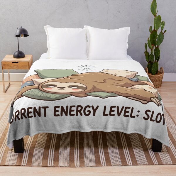 Item preview, Current Energy Level Sloth Exhausted Mood designed and sold by Petzzz.