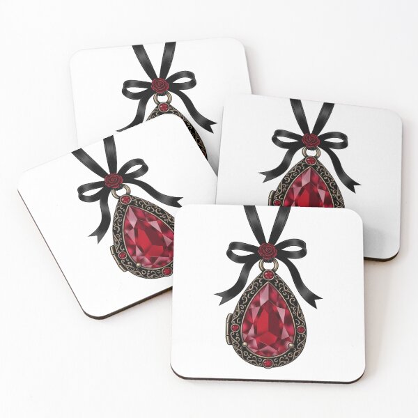 Item preview, Ruby Tear Locket designed and sold by IllumeInk.