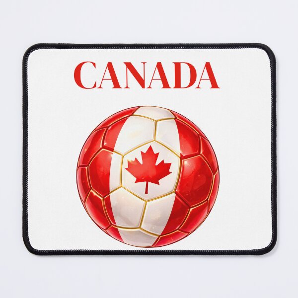 Item preview, Canada Soccer Ball Red White Football Design Sports Fan Gift designed and sold by ArtSpark Studio.