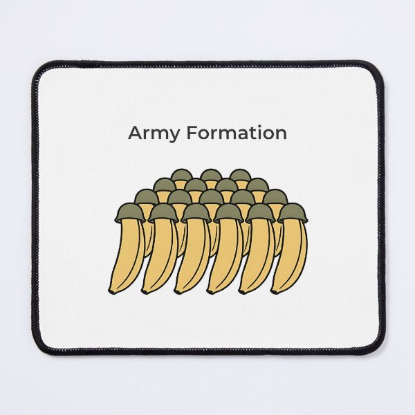 Item preview, Banana Army Military Parody – Army Formation designed and sold by WorkXPlay.
