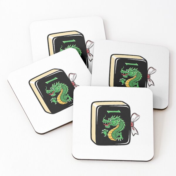 Item preview, Lucky Jade Dragon Tile designed and sold by pumsquare.