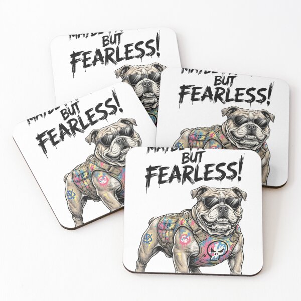 Item preview, Dog Maybe Friendly But Fearless – Funny Cool Dog Design designed and sold by ColorFlick.