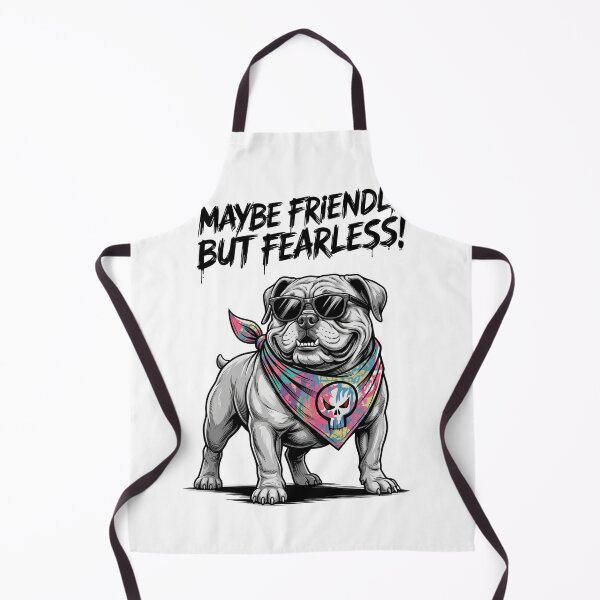 Item preview, Dog Maybe Friendly But Fearless – Funny Cool Dog Design designed and sold by ColorFlick.