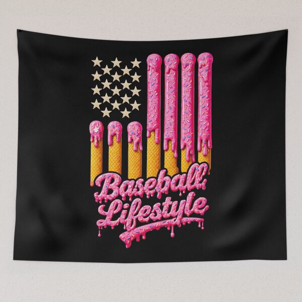 Item preview, Baseball Lifestyle American Flag Baseball Player Fan Coach designed and sold by QuentinHarrow.