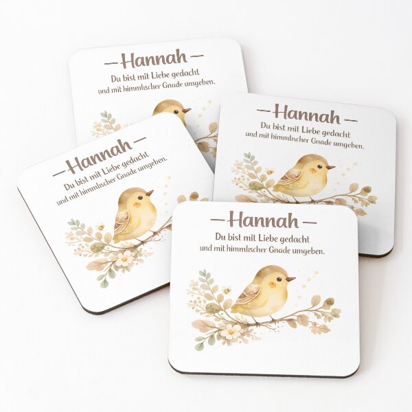 Item preview, Personalized bird children's room poster with the name Hannah designed and sold by LoveNurseries.
