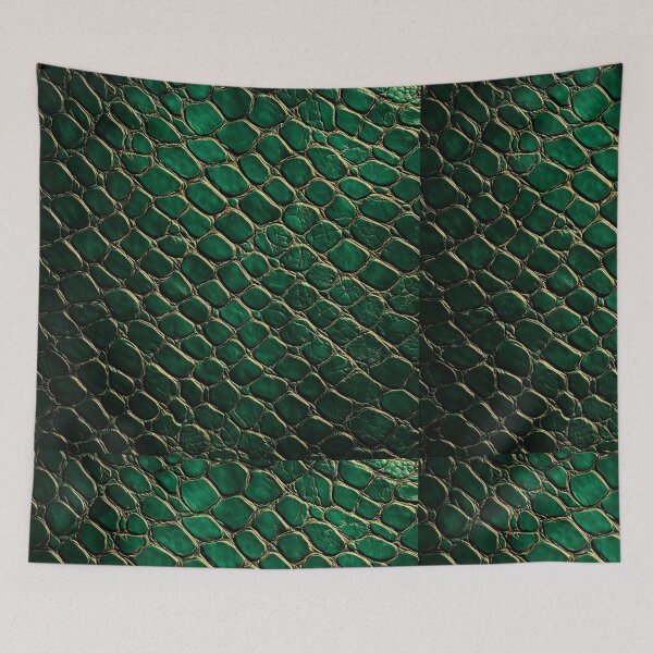 Item preview, Luxury Emerald Green Crocodile Skin Phone Case | Premium Reptile Texture Aesthetic Cover designed and sold by ColorSplash123.