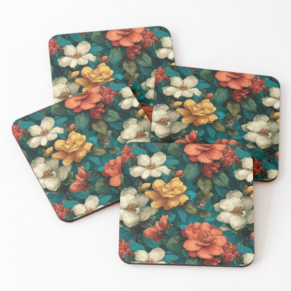 Item preview, Colorful Gardenias Print  - Botanical Garden Pattern  - Anniversary Gifts For Dad designed and sold by RoyalStarsPatts.