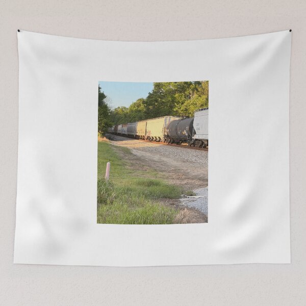 Item preview, Rustic Train Cars on Quiet Railway Tracks. designed and sold by Pearls1.