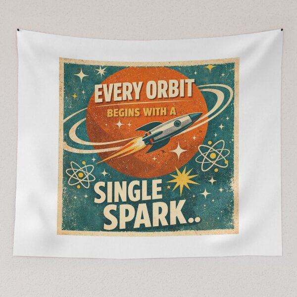 Item preview, Retro Cosmic Spark designed and sold by ForeverPrintsOK.