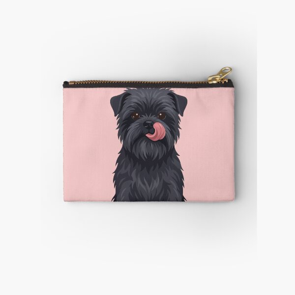 Item preview, Scruffy Black Terrier Affenpinscher Licking Nose designed and sold by BrownHorse90s.