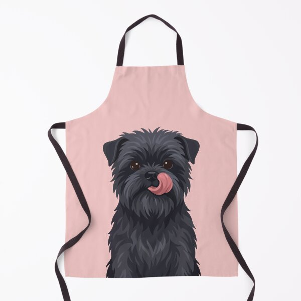 Item preview, Scruffy Black Terrier Affenpinscher Licking Nose designed and sold by BrownHorse90s.