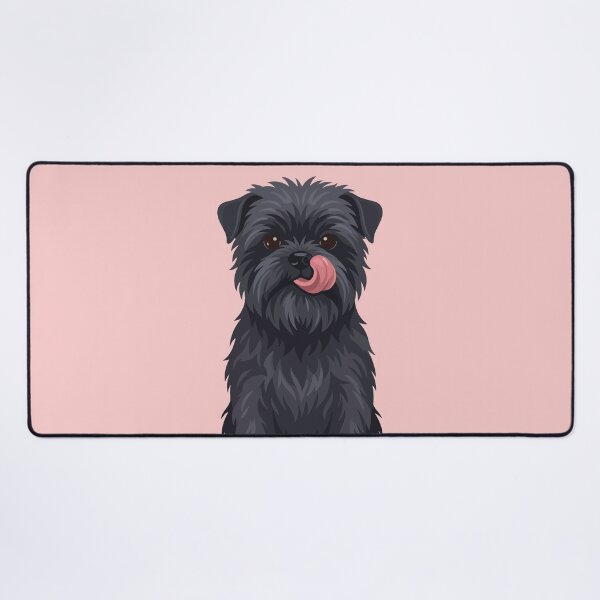 Item preview, Scruffy Black Terrier Affenpinscher Licking Nose designed and sold by BrownHorse90s.