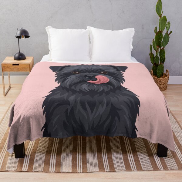 Item preview, Scruffy Black Terrier Affenpinscher Licking Nose designed and sold by BrownHorse90s.