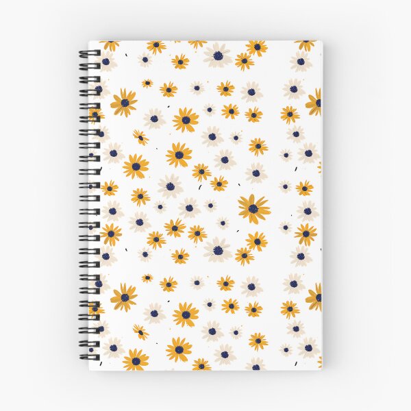 Item preview, Yellow and White Daisy Pattern - Cheerful Floral Scattered Art Print designed and sold by DesignArtist.ia.