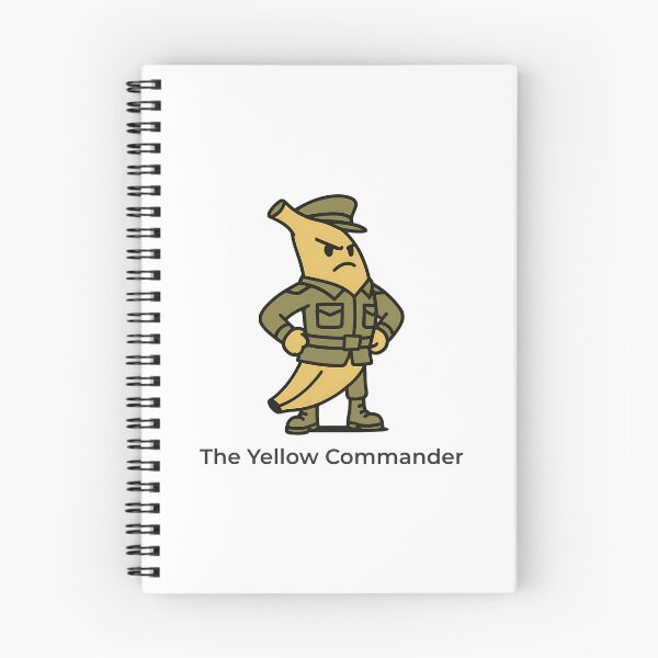 Item preview, The Yellow Commander Banana Soldier Military Parody designed and sold by WorkXPlay.