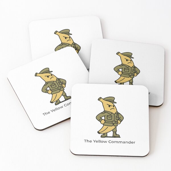 Item preview, The Yellow Commander Banana Soldier Military Parody designed and sold by WorkXPlay.
