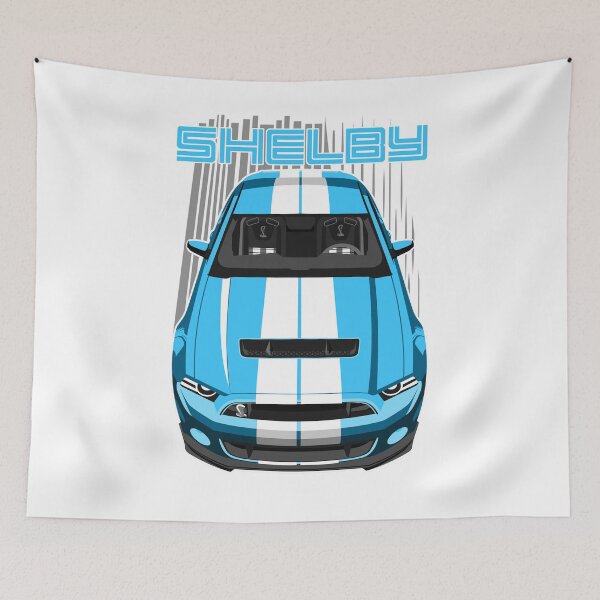 Item preview, Shelby GT500 S197 - Grabber Blue & White designed and sold by V8social.