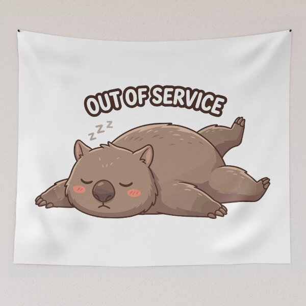 Item preview, Out Of Service Lazy Exhausted Wombat designed and sold by Petzzz.