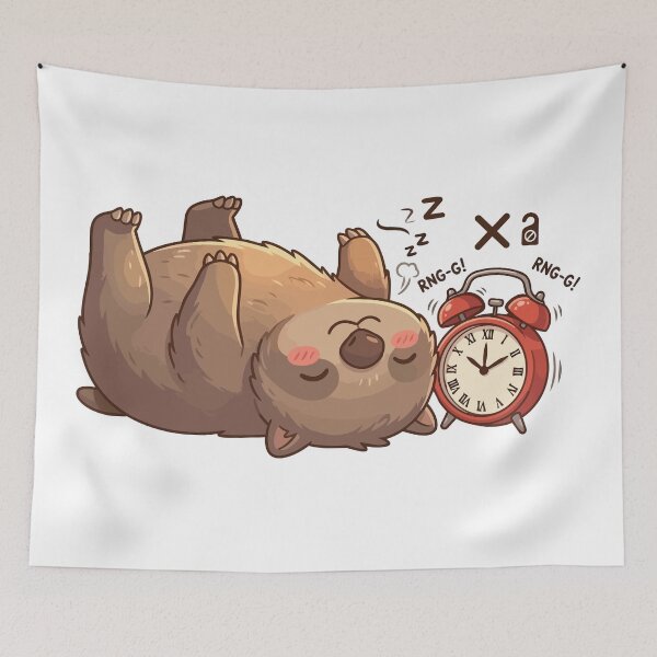 Item preview, Snooze Champion Heavy Sleeping Wombat designed and sold by Petzzz.