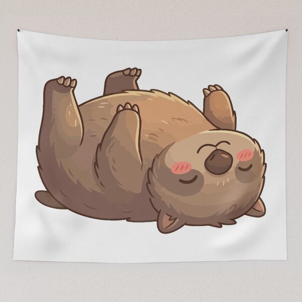 Item preview, Gravity Error Upside Down Sleeping Wombat designed and sold by Petzzz.