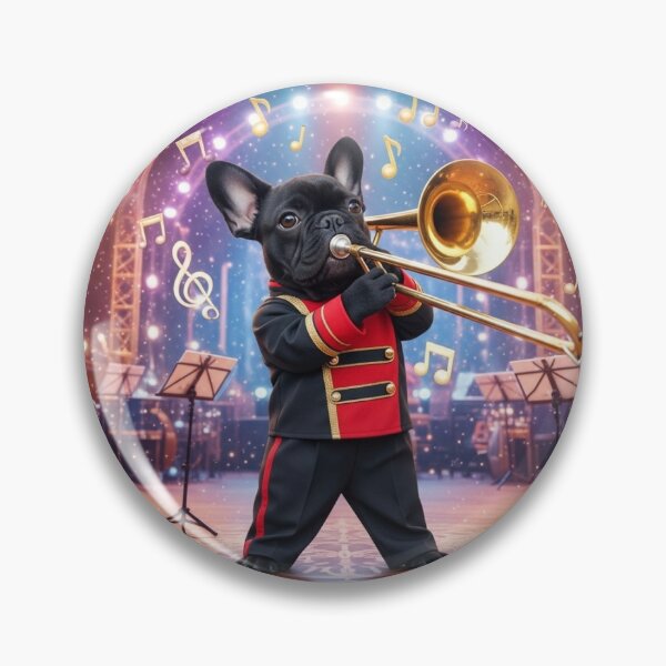 Item preview, Trombone French Bulldog Musician in Marching Band designed and sold by TORAKICHIYA.