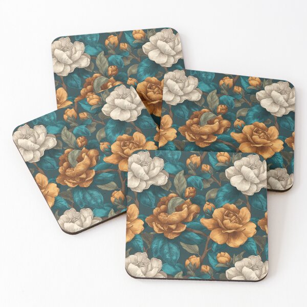 Item preview, Beautiful Gardenias Texture  - Birthday Flower Pattern  - Anniversary Gifts For Husband designed and sold by RoyalStarsPatts.