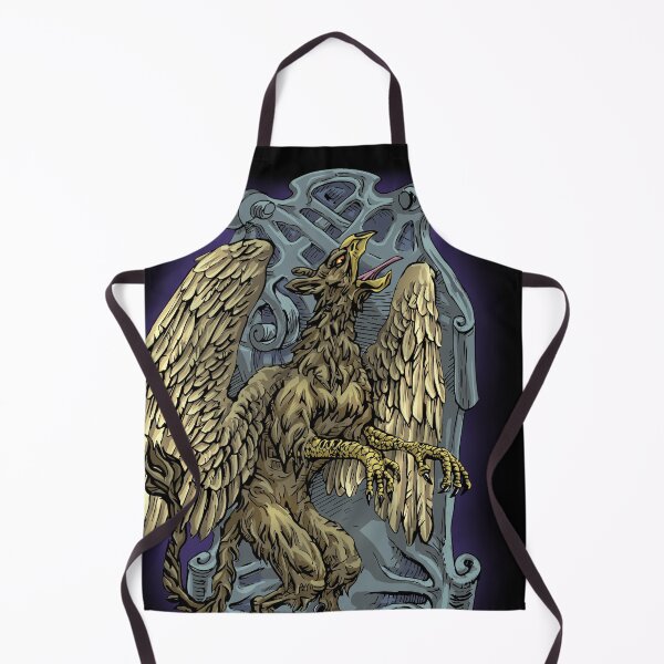 Item preview, Heraldic Griffin Shield – Celtic Fantasy Crest Gothic Metal Design designed and sold by JustasVebra.