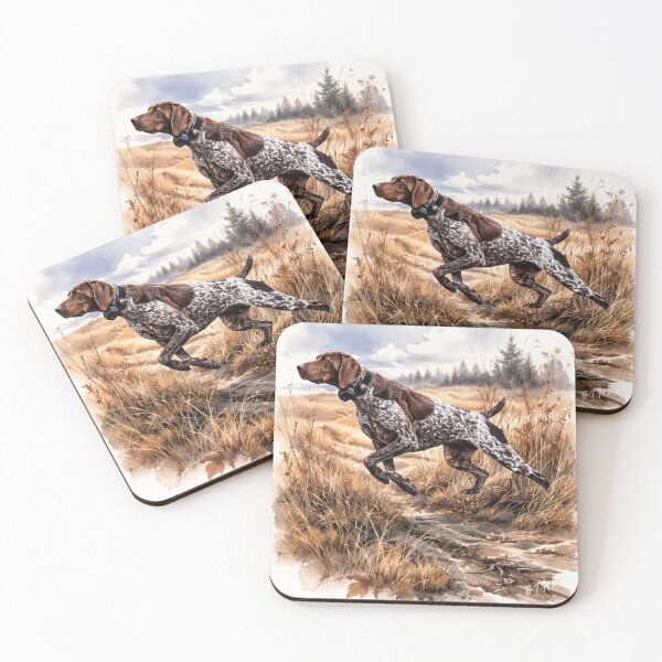 Item preview, German Shorthaired Pointer  Art –  Dog Illustration designed and sold by TammyHunterArt.