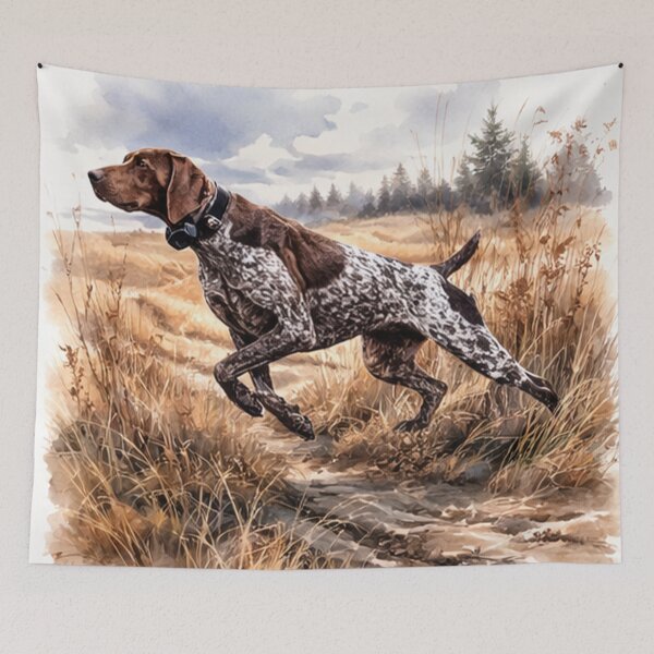 Item preview, German Shorthaired Pointer  Art –  Dog Illustration designed and sold by TammyHunterArt.