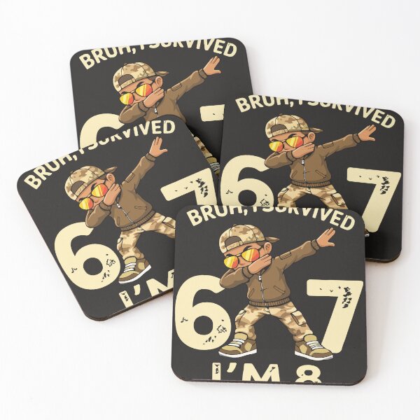 Item preview, Bruh I Survived 6 7 Im 8 Funny 8th Birthday Boy Dabbing Camo designed and sold by DonaldMcCullum.