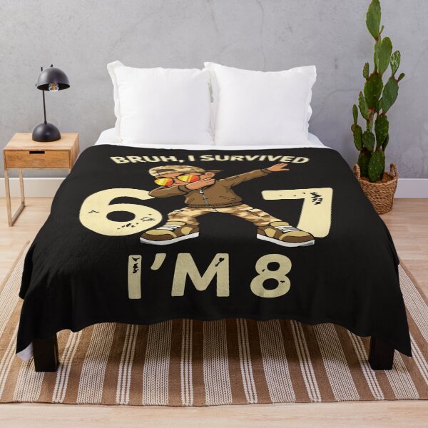 Item preview, Bruh I Survived 6 7 Im 8 Funny 8th Birthday Boy Dabbing Camo designed and sold by DonaldMcCullum.
