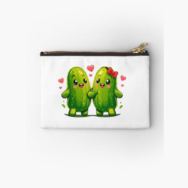 Item preview, Cute Funny Pickle Couple – Kawaii Pickles in Love Cartoon, Romantic Food Design for T-Shirts, Mugs & Cute Couple Gifts designed and sold by Basma Designs | Retro, Kawaii Shirts & Stickers.