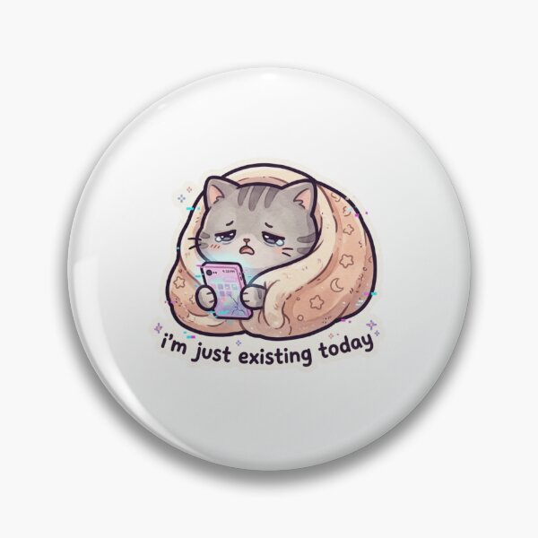 Item preview, I’m Just Existing Today Cat designed and sold by Imaginarium of Chaos falcon88 .